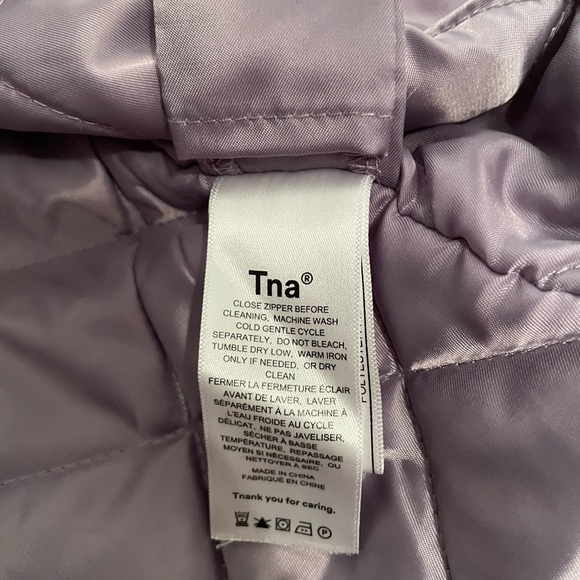 TNA carlaw corduroy purple vest size small oversized - Picture 10 of 11